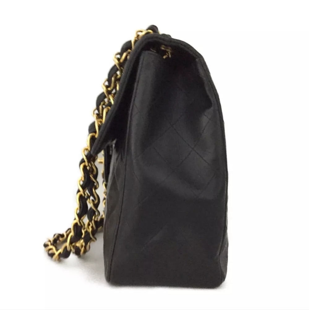 CHANEL Maxi Jumbo 34 Quilted Matelasse XL Lambskin w/Chain Shoulder Bag - Picture 3 of 11
